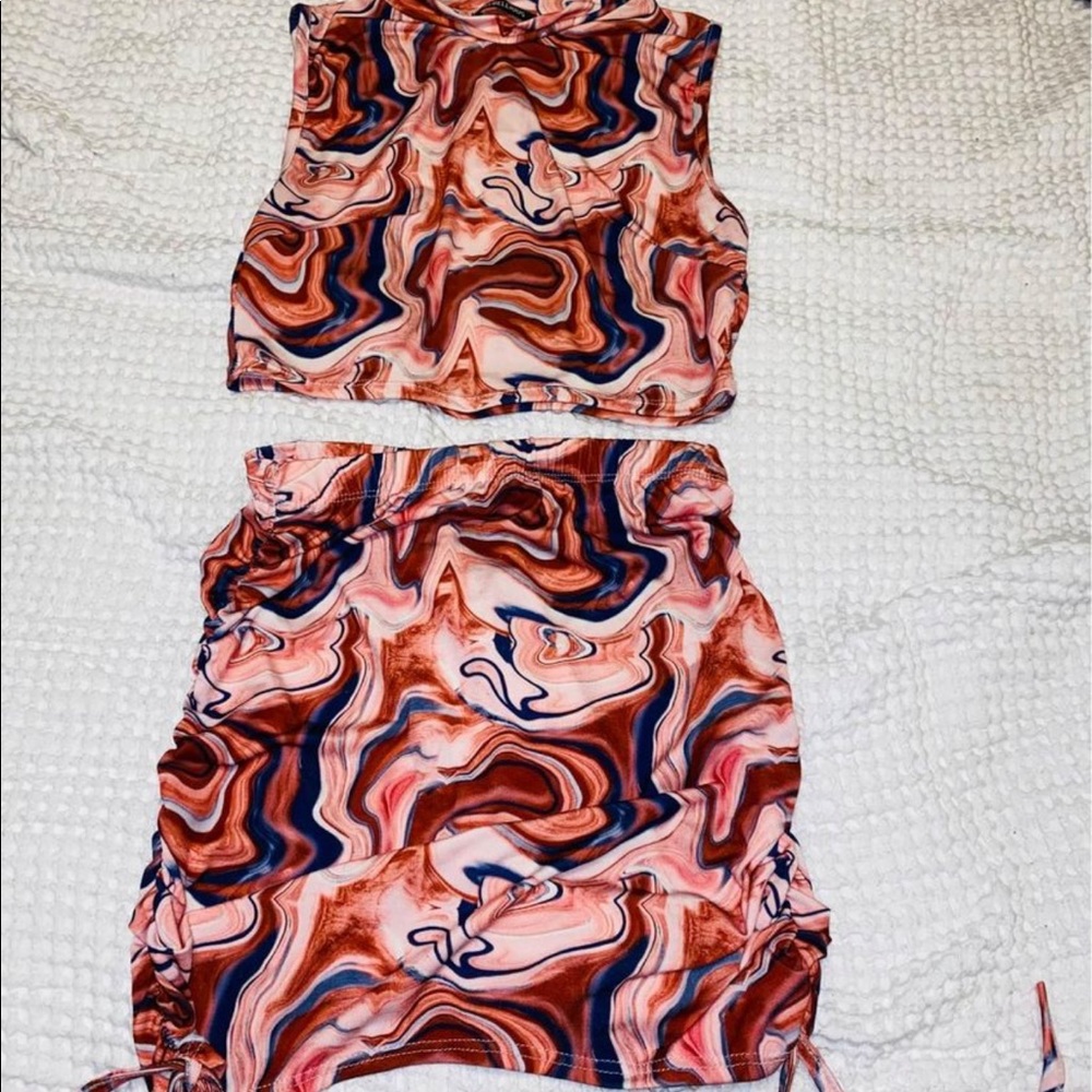 Cute two piece set - Multicolor (Size Medium)